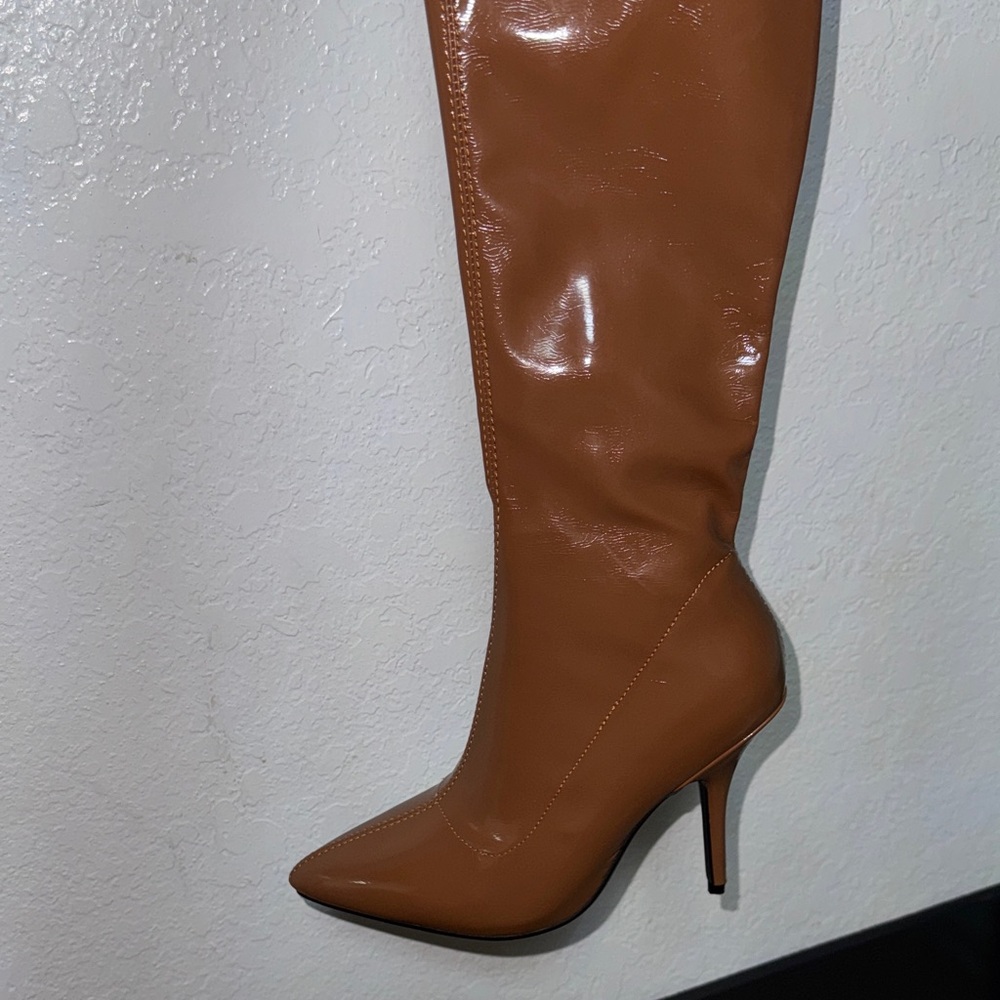 🔥sexy pleaser  shiny Brown Over-the-Knee Boots - Picture 11 of 12